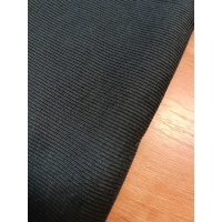 Ściągacz bawełniany prążek do wykończenia bluzy dresowej - czarny